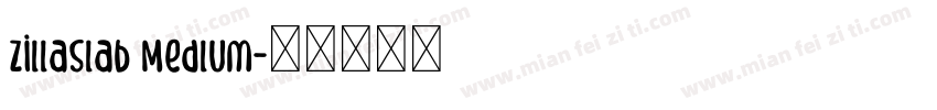 Zillaslab Medlum字体转换